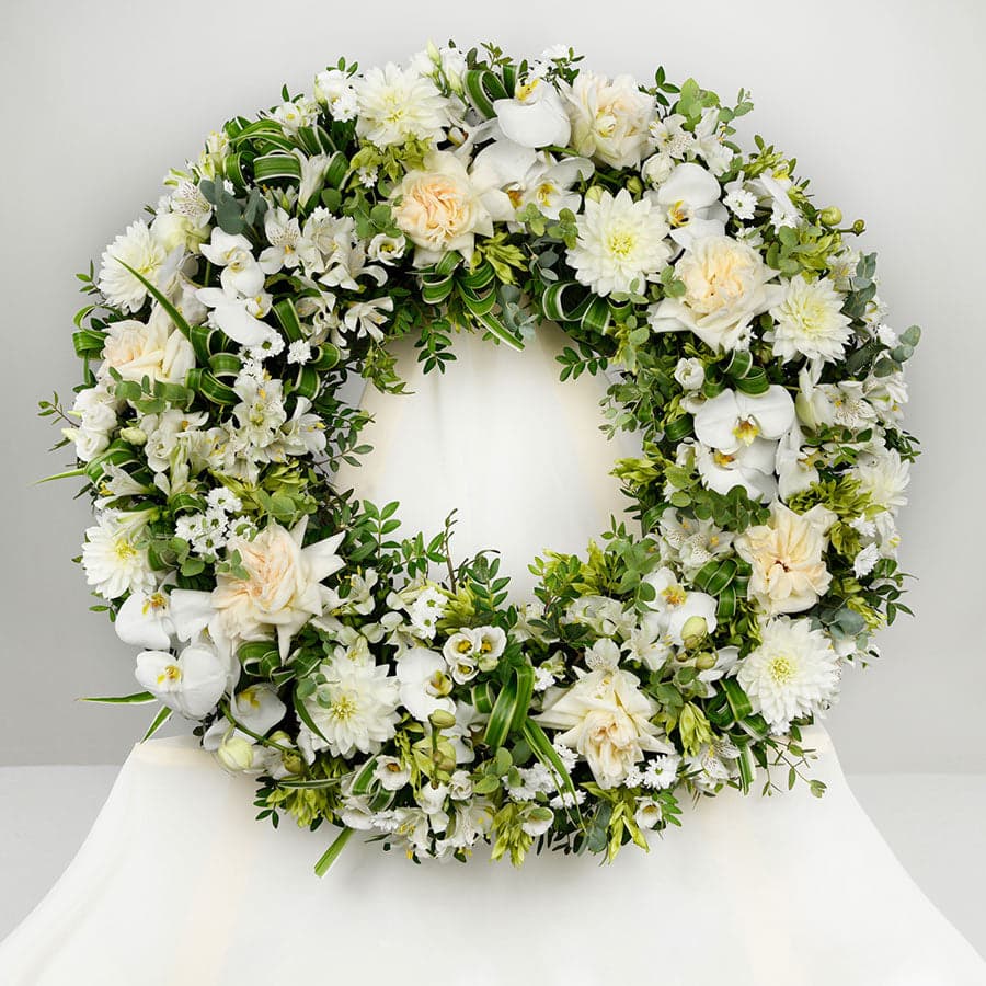 Lavender Harvest Wreath front